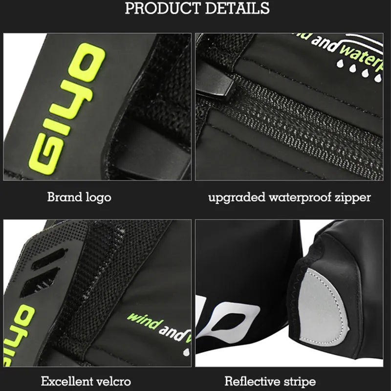 Waterproof Cycling Overshoes Bicycle Shoes Covers Reflective Windproof