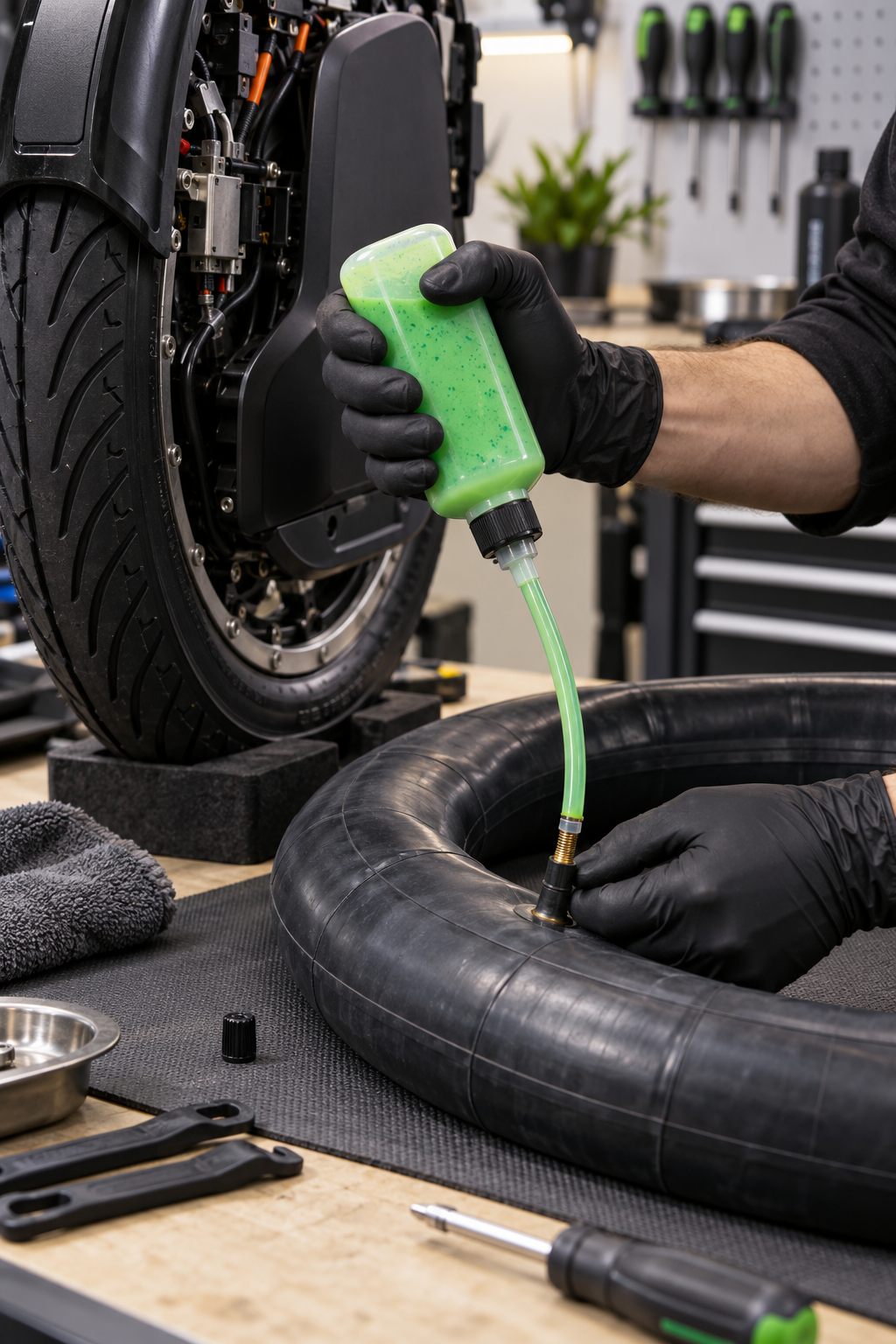 Slime Inner Tube Sealant Application