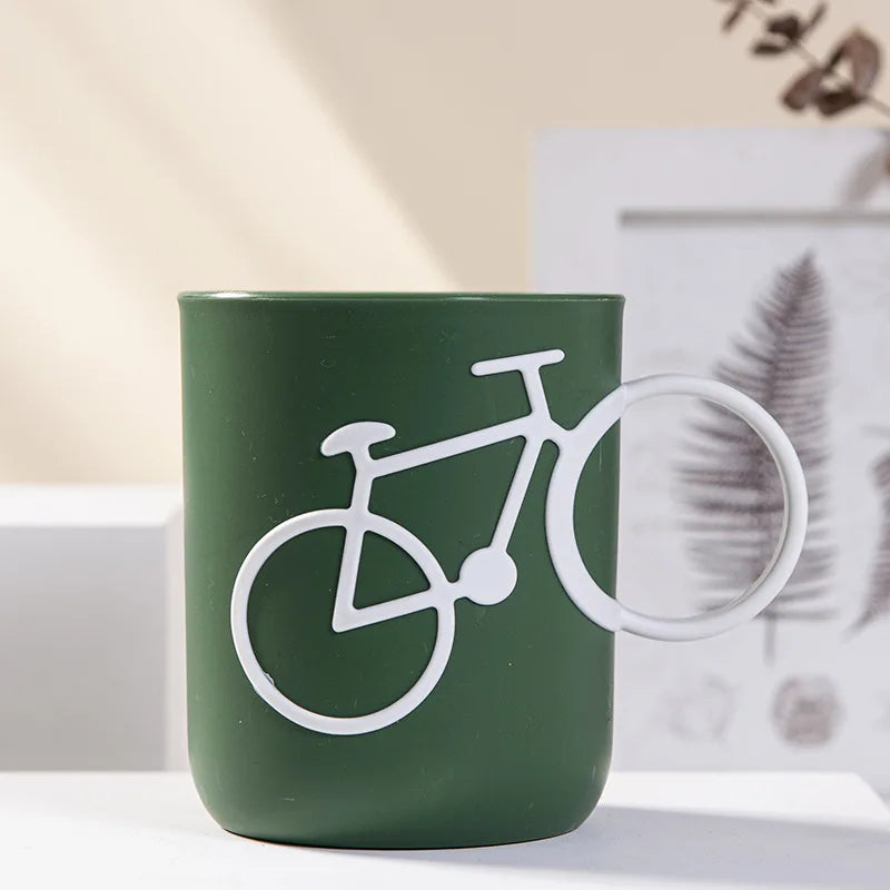 3D Bike-Shaped Plastic Mug - Perfect Coffee, Milk, Tea Cup | Unique Office Drinkware & Ideal Birthday Gift