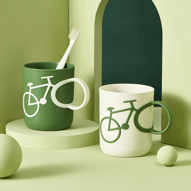 3D Bike-Shaped Plastic Mug - Perfect Coffee, Milk, Tea Cup | Unique Office Drinkware & Ideal Birthday Gift