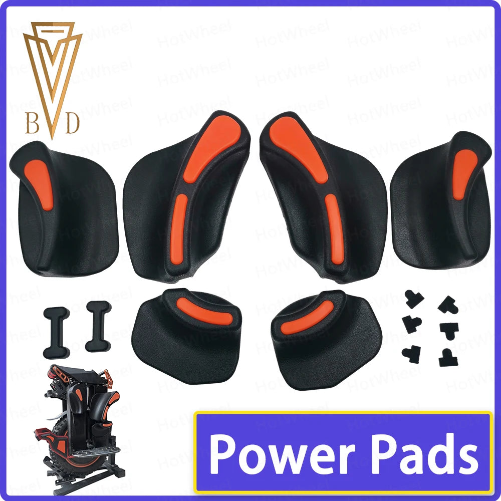 Electric Unicycle V14 with Luminous Power Pads, Leg Guards, and Jumping Pads – Compatible with High-Performance Models.