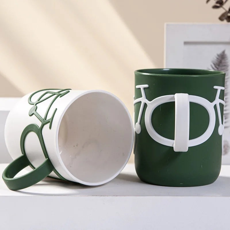 3D Bike-Shaped Plastic Mug - Perfect Coffee, Milk, Tea Cup | Unique Office Drinkware & Ideal Birthday Gift