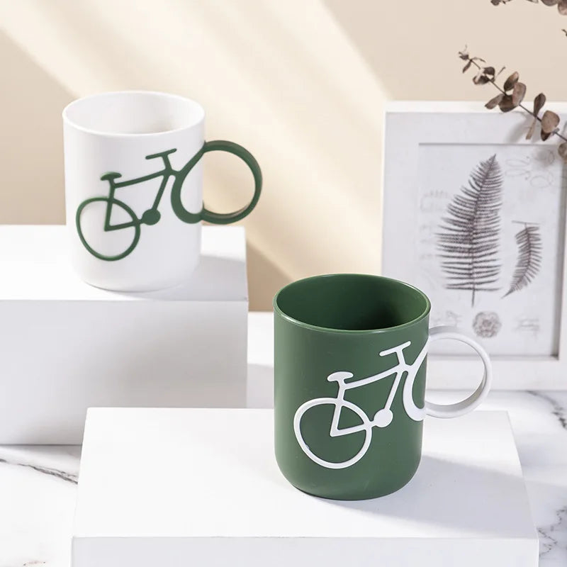3D Bike-Shaped Plastic Mug - Perfect Coffee, Milk, Tea Cup | Unique Office Drinkware & Ideal Birthday Gift