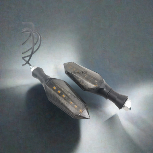 Waterproof Universal Turn Signal Light, compatible with 12V-72V systems. Ideal for Electric Scooters, E-Bikes and Motorcycles