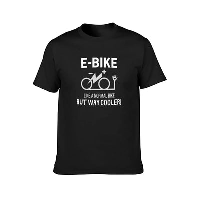 Cooler Than Ever: Fun Electric Bike Graphic Tee - Short Sleeve T-Shirt for E-Bike Enthusiasts