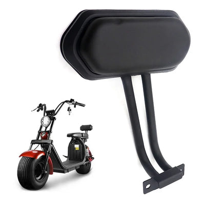 Rear Seat Backrest with Support Bracket and Cushion - Compatible with Electric Scooters