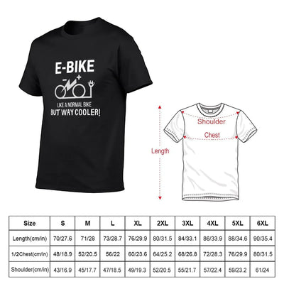 Cooler Than Ever: Fun Electric Bike Graphic Tee - Short Sleeve T-Shirt for E-Bike Enthusiasts