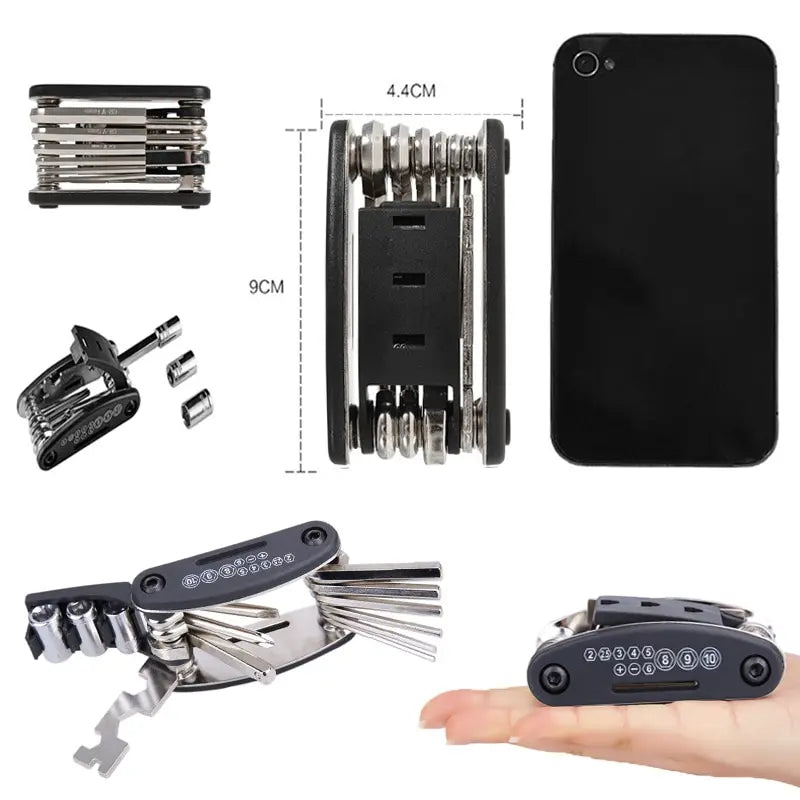 ProGear Cyclist's Master Toolkit: The Ultimate Compact Repair Solution for Bikes & Motorcycles