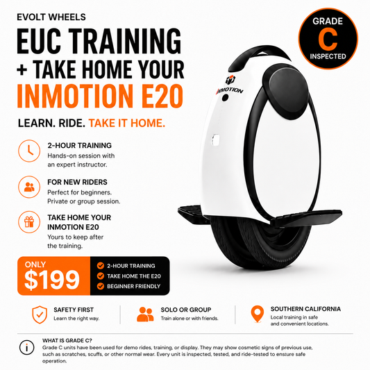 EUC Training + Take Home Your InMotion E20 (LIMITED)
