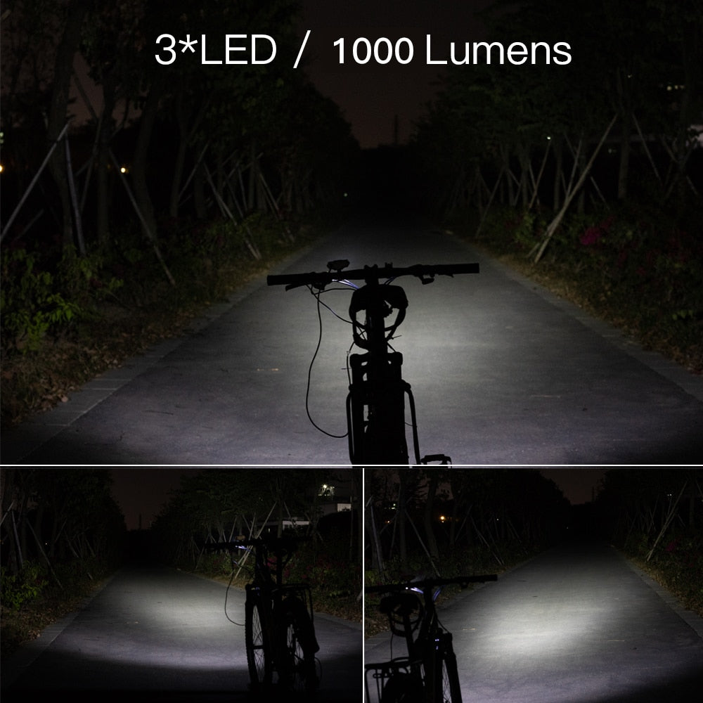 High-Intensity Electric Scooter Headlight: 1000 Lumens for Enhanced Visibility, Compatible with 36V, 48V, 52V, and 60V Ebikes