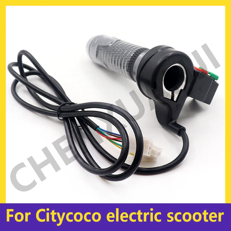 Throttle Handle Universal Speed Gear Switch with Horn 60V  Modification Parts for Citycoco Electric Scooter