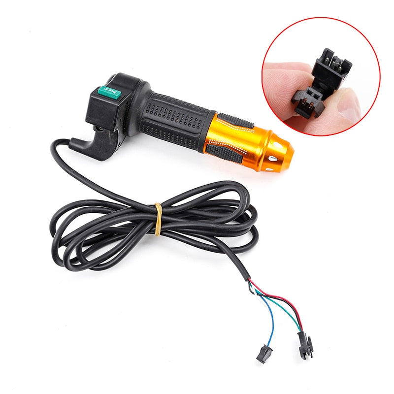 Universal Three Gear Handlebar Horn Switch Throttle Rotation Handle, Compatible from 12V to 72V